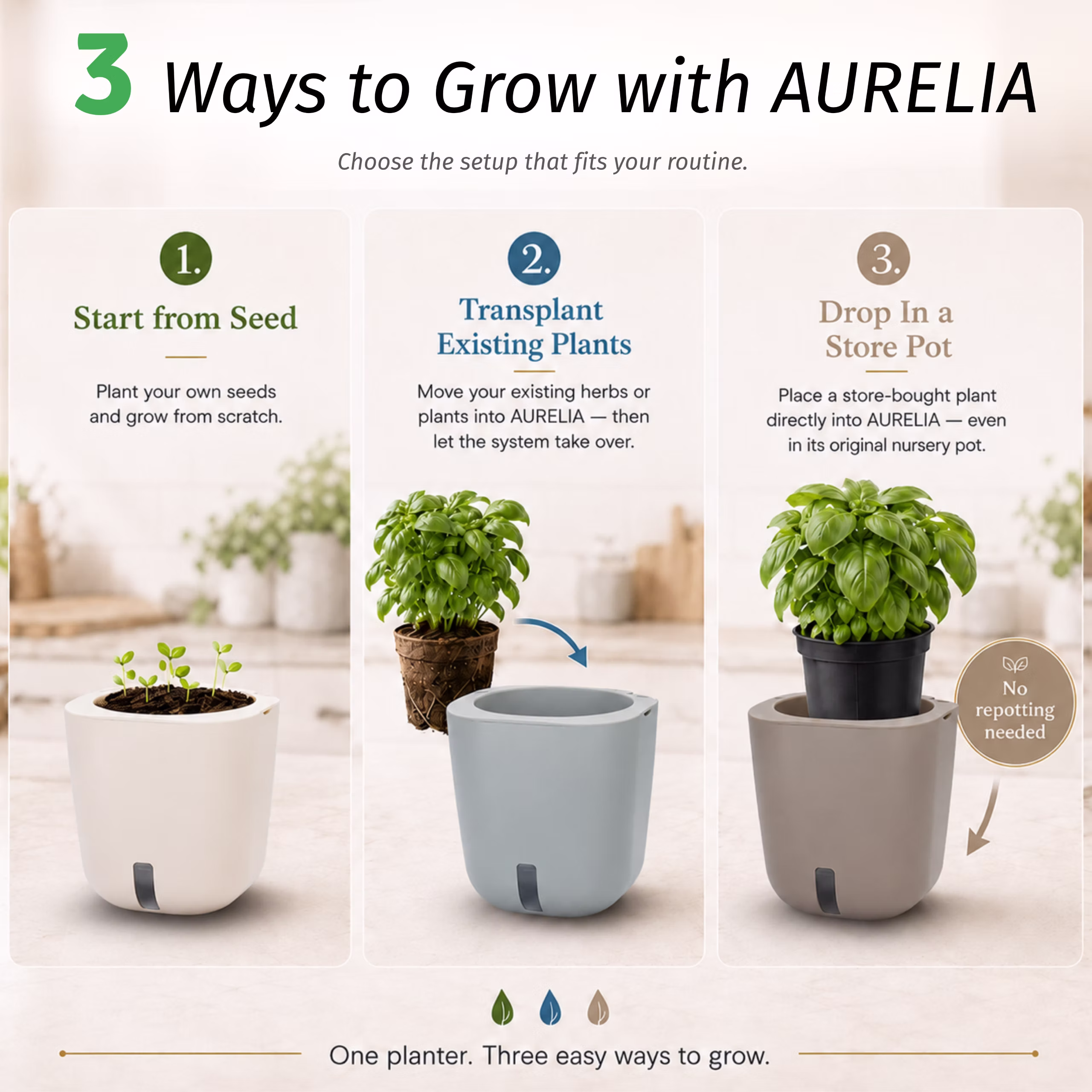 Smart Garden Aurelia Pro ways to grow