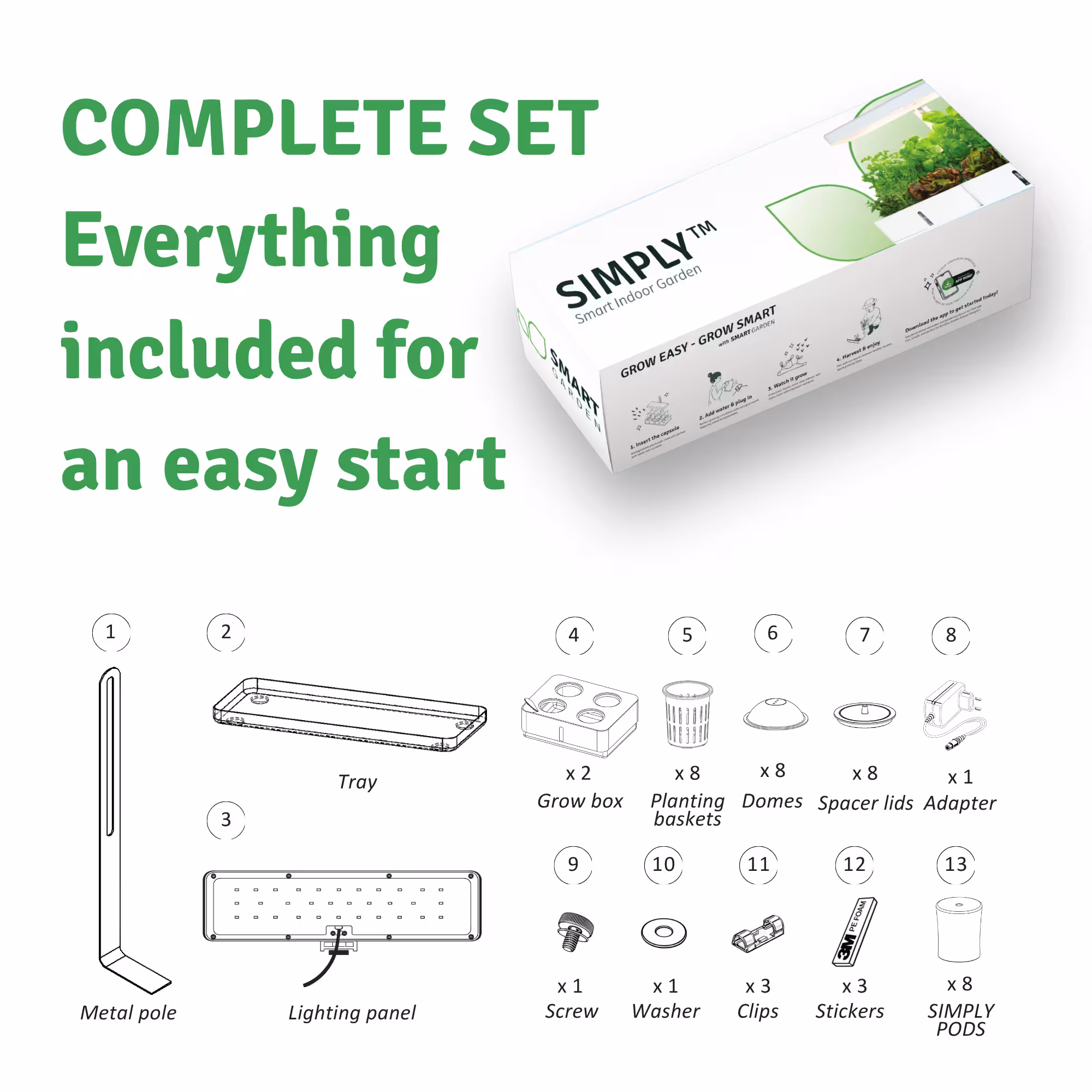 Simply Smart Garden what is included